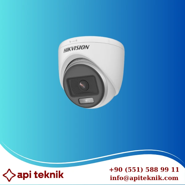 HIKVISION DS-2CE76D0T-EXLPF, 2Mpix, 2.8mm Lens, 20Mt Gece Görüşü, IP67, Dual-Light, Dome Kamera